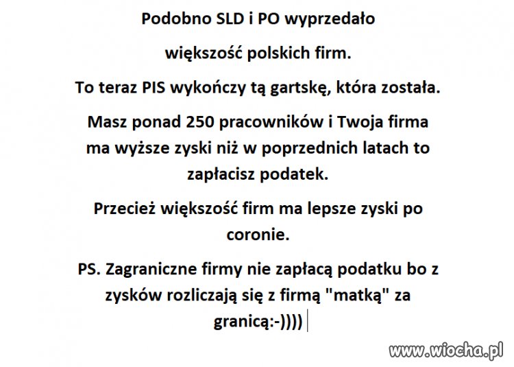 Gdy brakuje pieniędzy, komuno wróć...