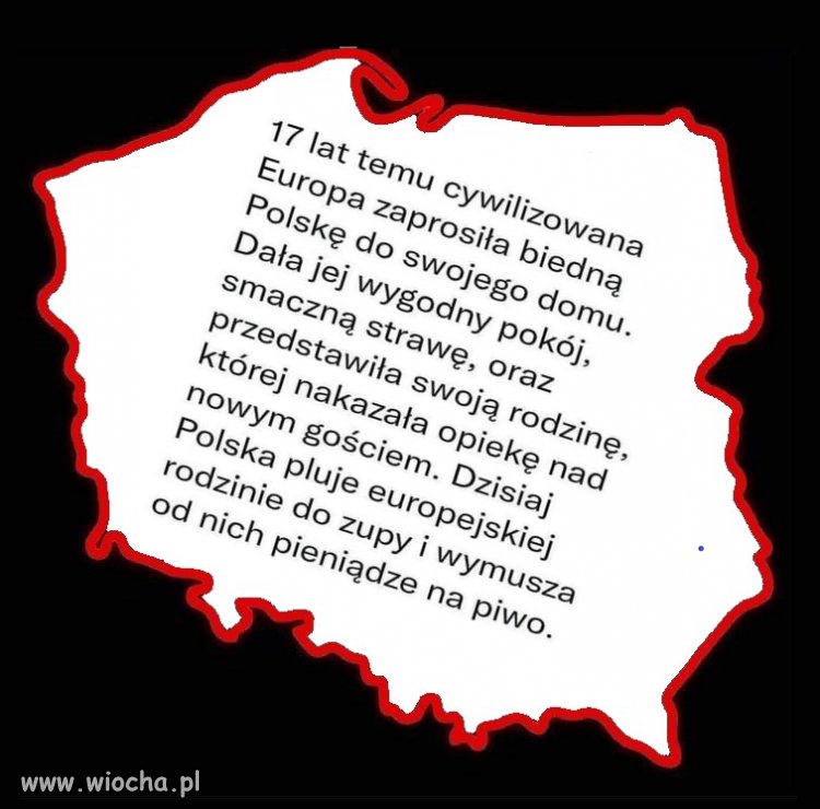 Tak to wygląda, ale pis to nie Polska