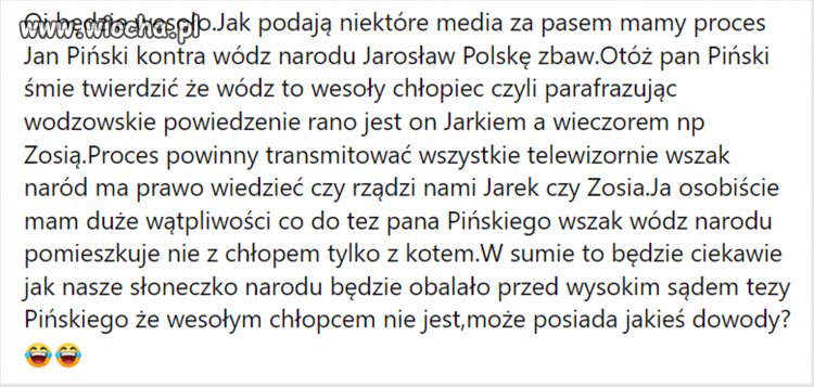 Ciekawy proces się szykuje