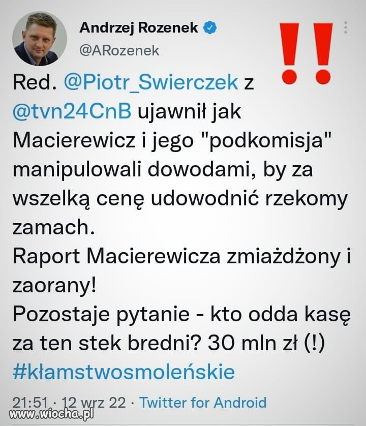 Na razie nikt ich nie rozliczy. 