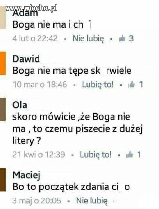 Nie ma boga.