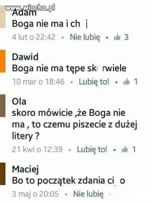 Nie ma boga.