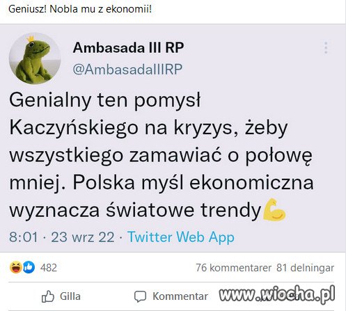 Czego to cwaniaczki PiSu, nie wymyślą, żeby ogłupiać naród?