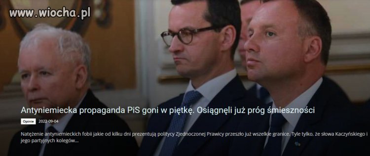 Antyniemiecka propaganda PiSu, jest tak głupia, że aż śmieszna.