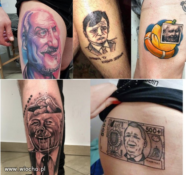 Polityczne tatuaże zawsze na topie he he