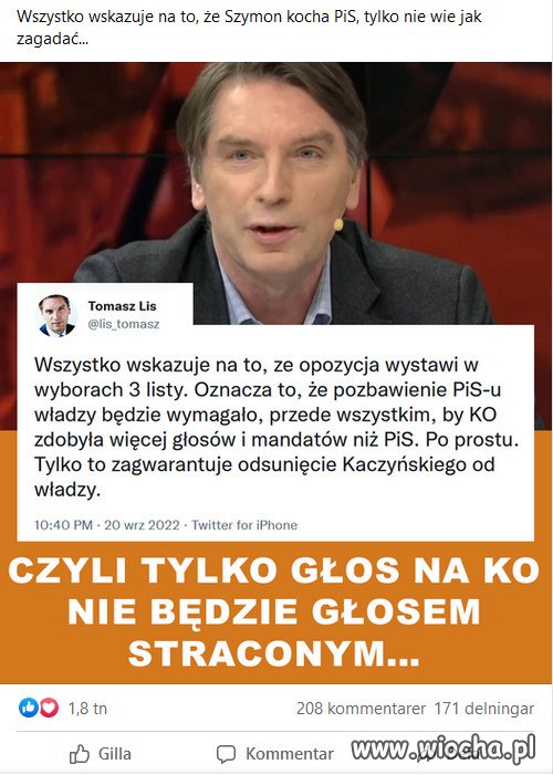 Hołownia to farbowany lis...