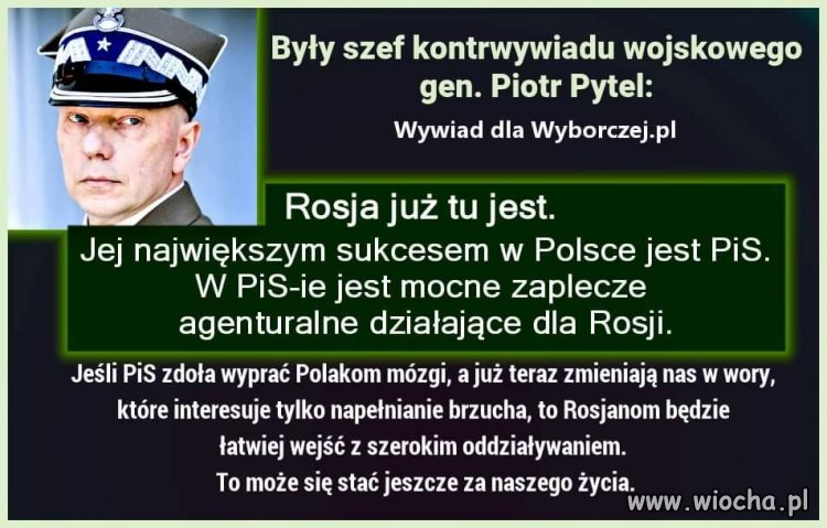 PiS to współczesna Targowica, ruskie szpiony.