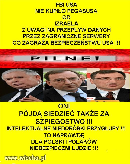 PiSowi nie udało się przykryć Afery Pegasusa...