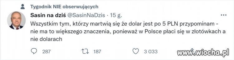 Nie ma co się martwić...