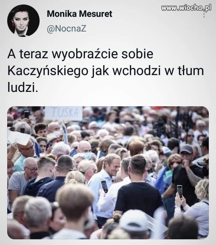 Posikal się kiedy miał ochronę to w takim tłumie pewnie by się zes..ł