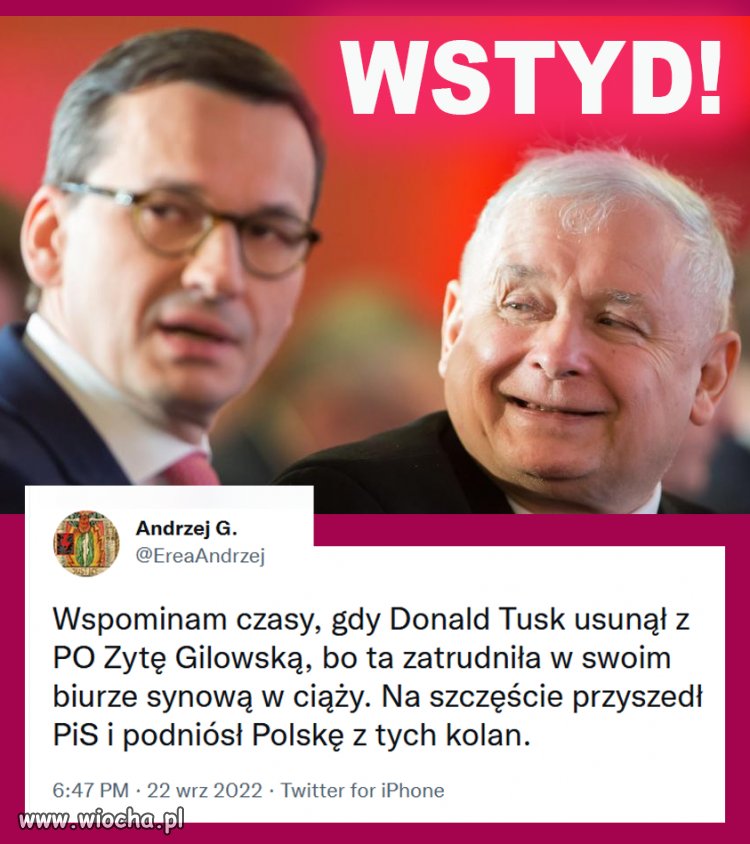 Przypomnę tylko, że zaraz potem Zytę G. przytulił pis
