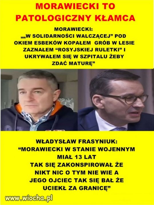Morawiecki to premier PiSu od klamania...