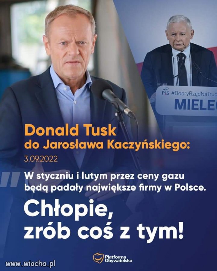 Kaczyński mówił. że dla celów politycznych warto poświęcić gospodarkę. 