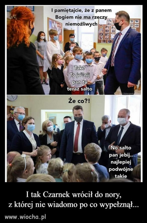 Czarnek spotkał się z dziećmi, które są mądrzejsze od niego!