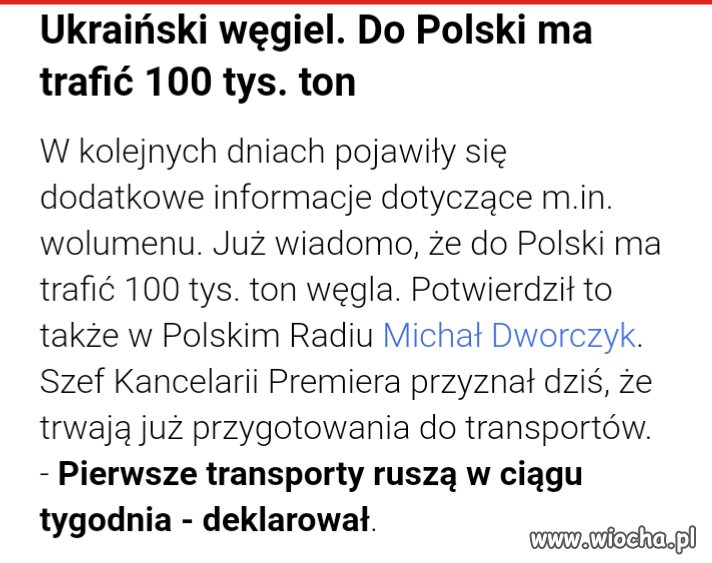 Wysyłaliśmy im węgiel za darmo