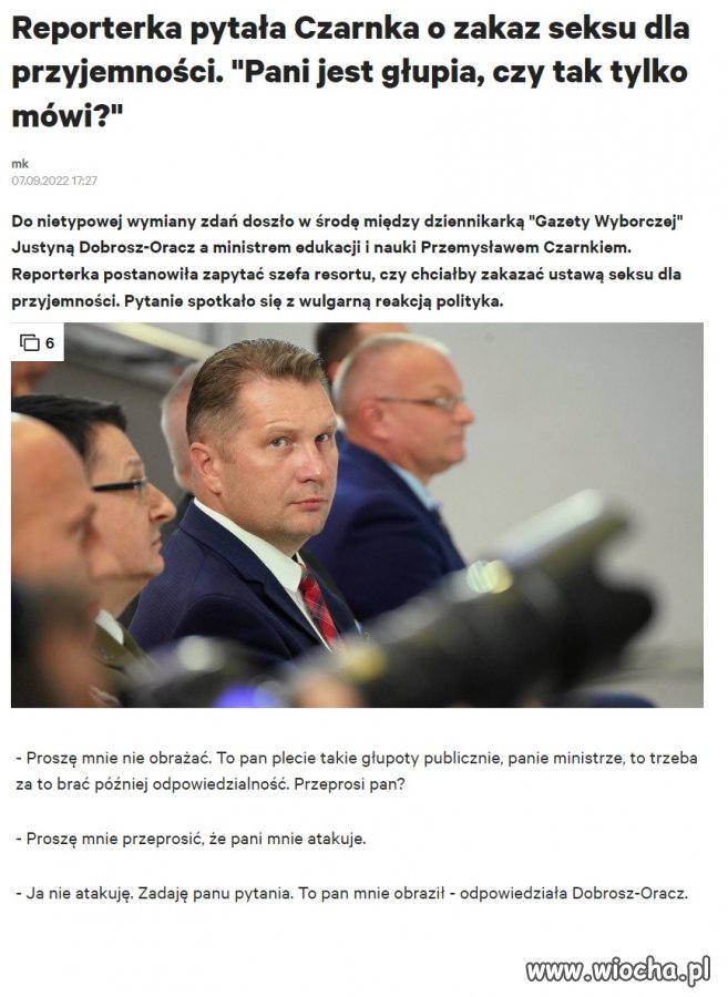 Chamowaty i arogancki buc...jak cały PIS