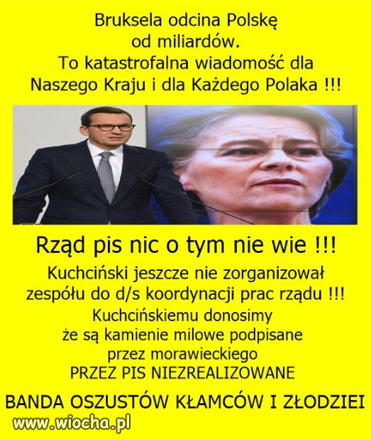 UE nie chcą finansować złodziejstwa PiSu!