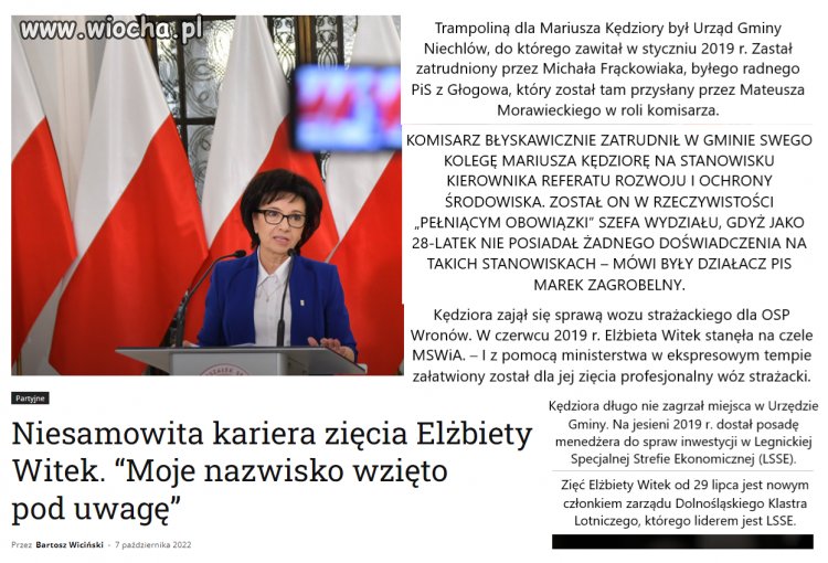 Nepotyzm. Tylko kariera w pisie umożliwia jej i rodzince dobre życie.
