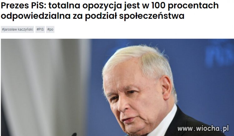 A kiedy oskarży opozycje o plagi egipskie?