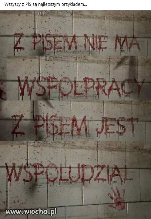 Każdy kto popiera i współpracuje, ze złodziejem i oszustem,