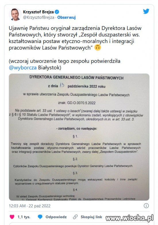 Gigantyczny transfer kasy z Lasów Państwowych do kościoła