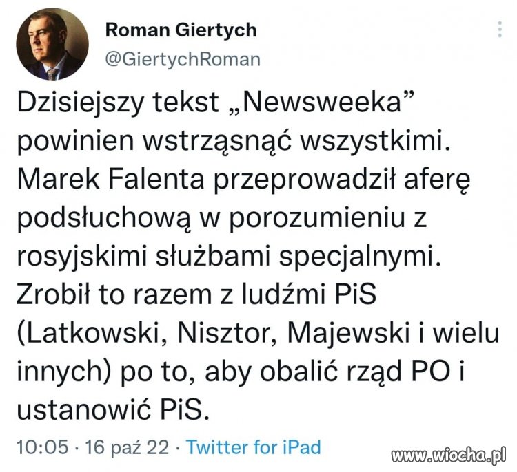 ''Scenariusz PiSany cyrylicą'', a PiS i Kreml największym beneficjentem
