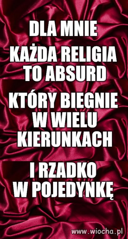 Myślał, myślał i wymyślił ...