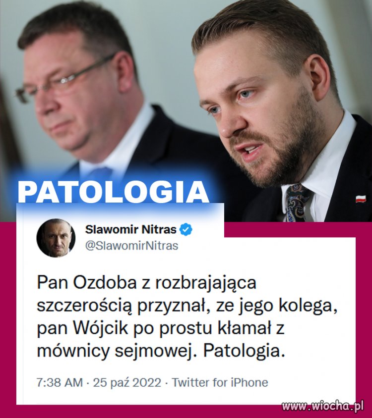 Wójcik po prostu kłamał z mównicy sejmowej...