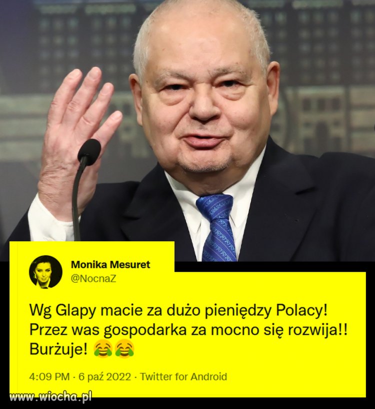 Prawda. Mamy za dużo pieniędzy, choć czasem brakuje na leki, 
