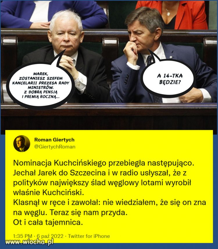 Znany koneser lotów, wybitny intelektualista po technikum ogrodniczym,