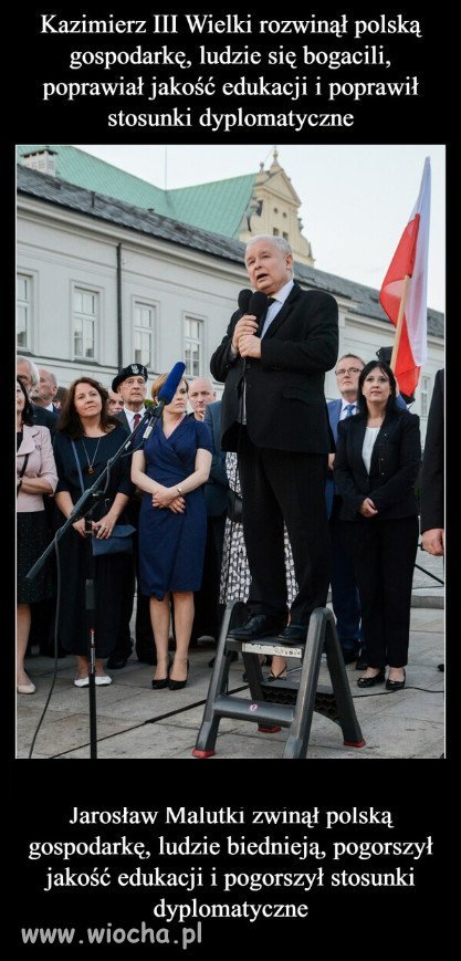 Teraz Polska rzadzi Jaroslaw Malutki, od 7 lat...