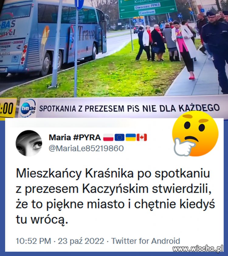 I po to prezes ma na mównicy 