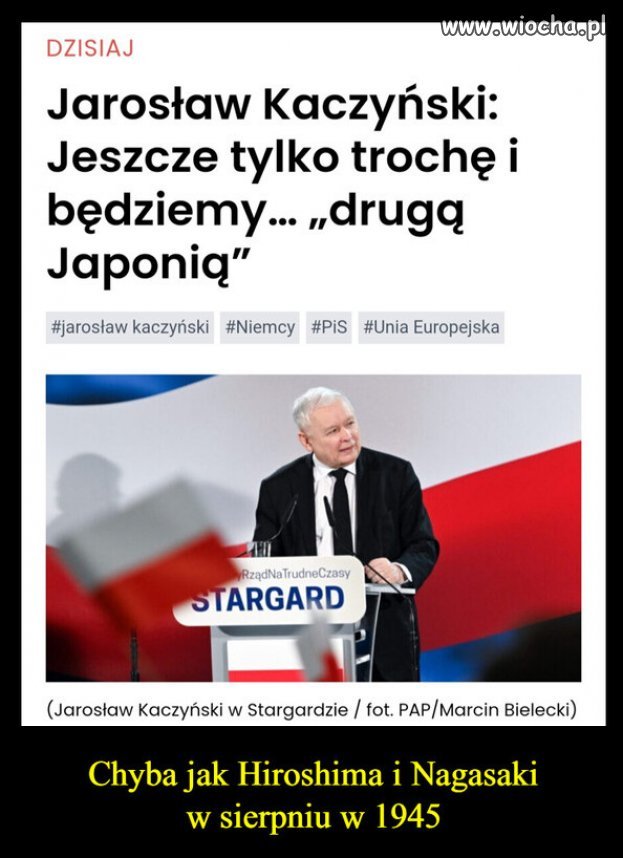 Niedawno Kaczyński obiecywał Turcje, z inflacją 78%...