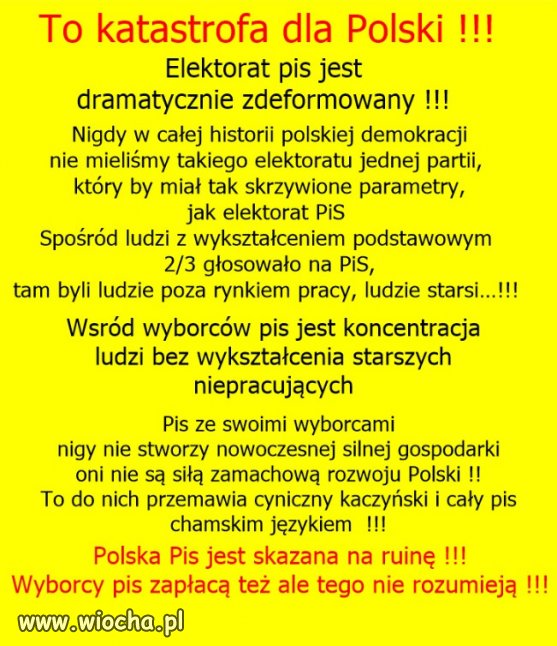 Hołota wybrała hołotę do władzy i teraz hołota rządzi!