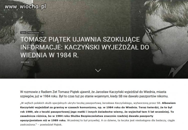 To ten sam Kaczynski, ktory walczyl z komuna w Solidarnosci!