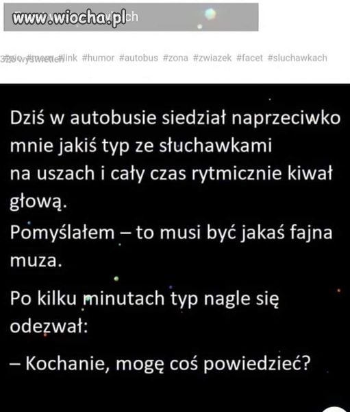 Pogadał sobie z żoną