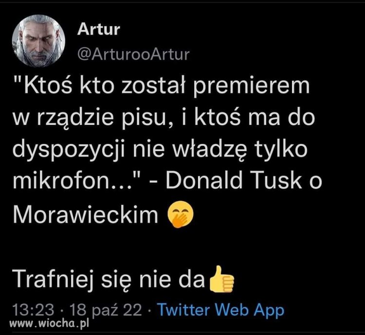 Premier ma mikrofon prezydent pióro...