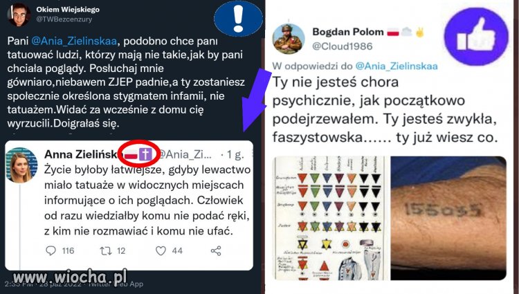Faszystowskie metody jak w obozach numery i opaski w gettach!
