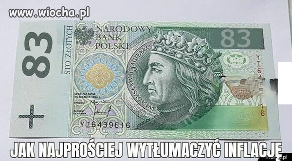 Jak pisowskiemu debilowi wytłumaczyć inflację 