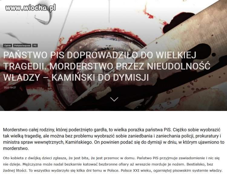 To kolejny przykład, rządów państwa PiSu...