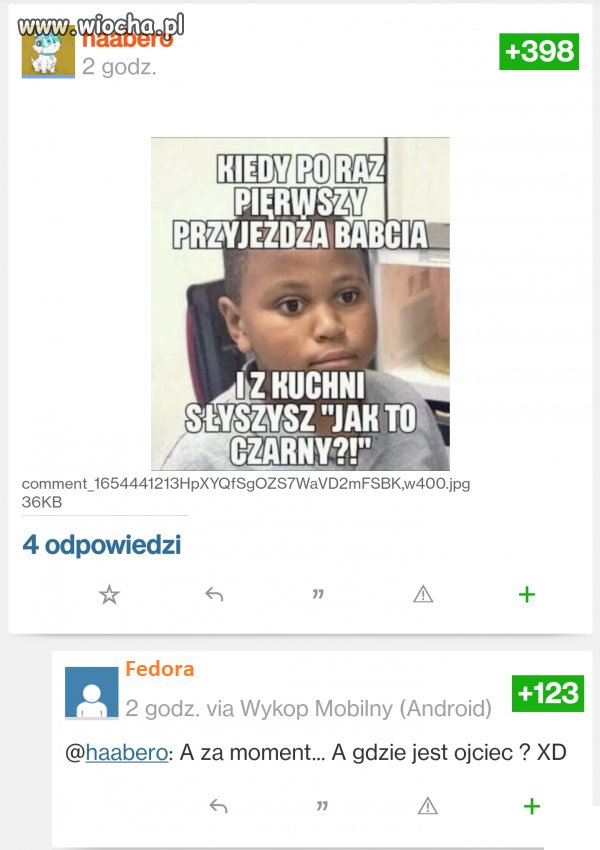 Babcia i czarna owca.