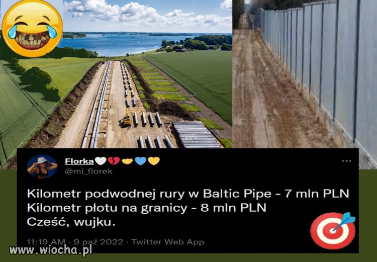 Bo rura jest podwodna a płot - narodowy