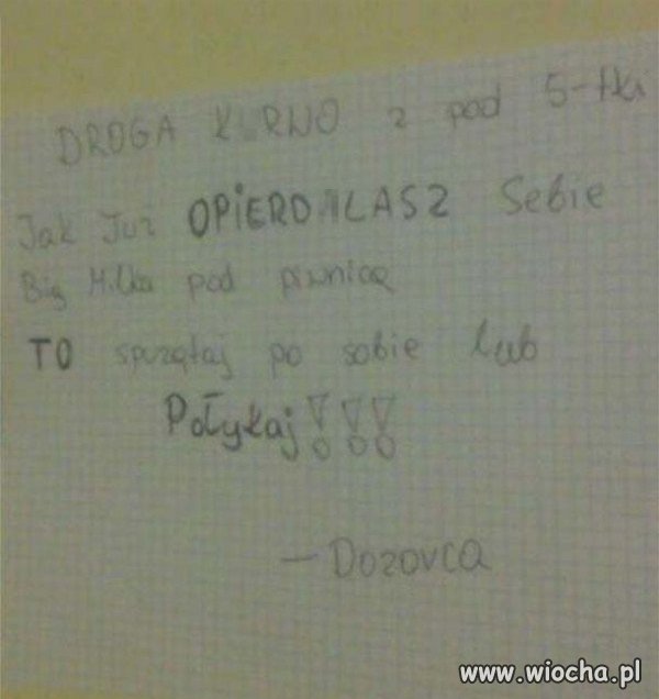 Dozorca zazdrości.