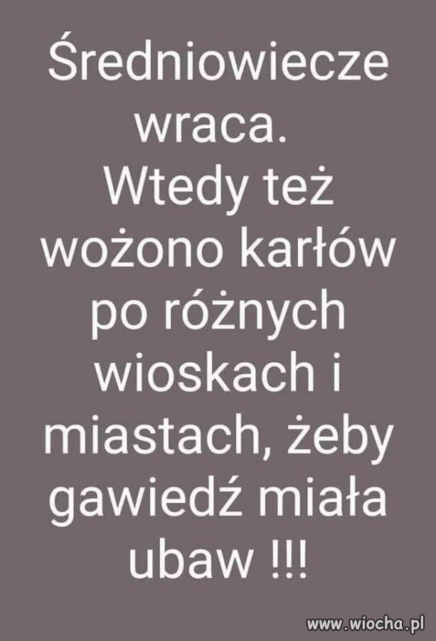Patrząc na tych co przybywają na ten cyrk