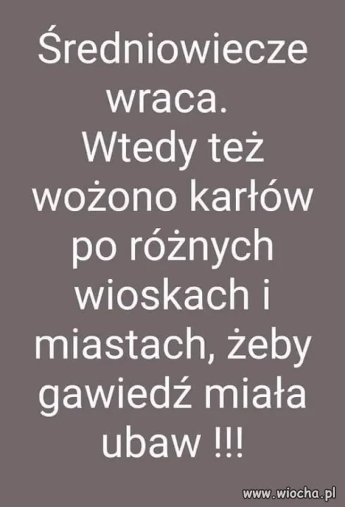 Patrząc na tych co przybywają na ten cyrk