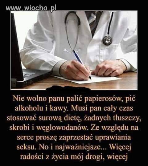 Będzie Pan żył dłużej