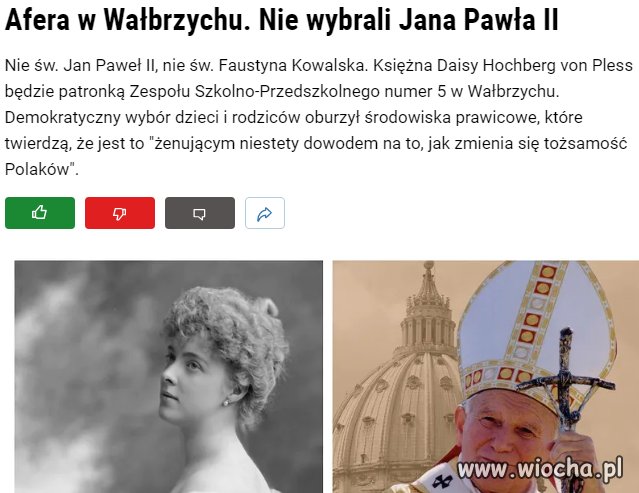 Efekty wciskania młodzieży JPII i innych świętych