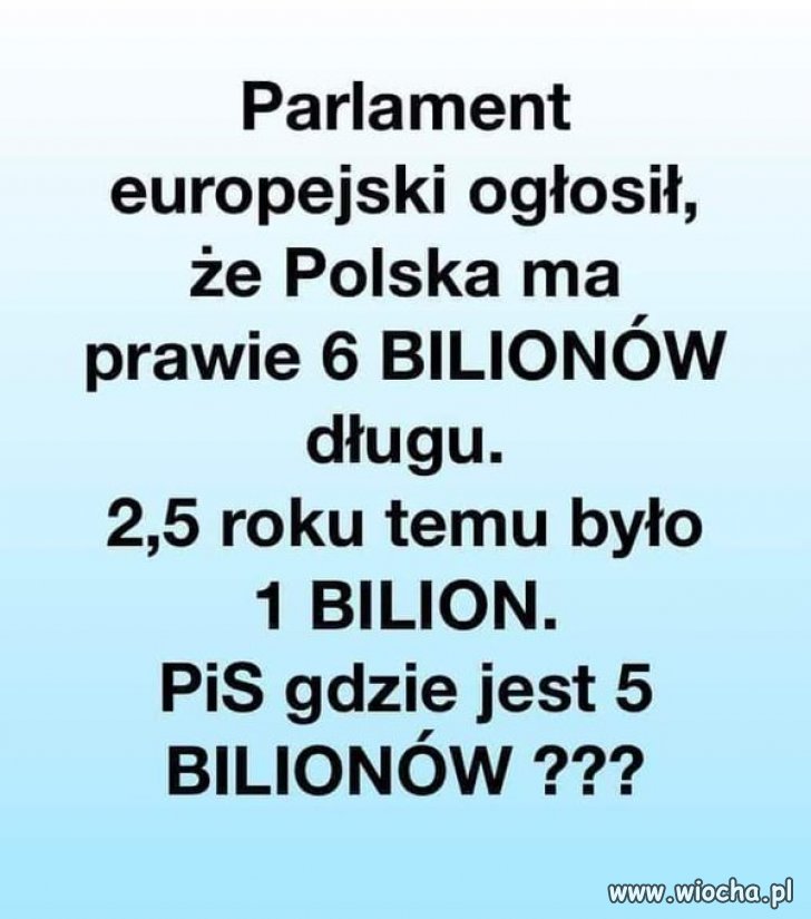 Dlatego Kaczyński chciał 6 bilionów zł 