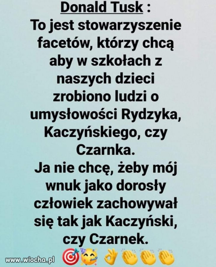 Brawo ja też bym nie chciał