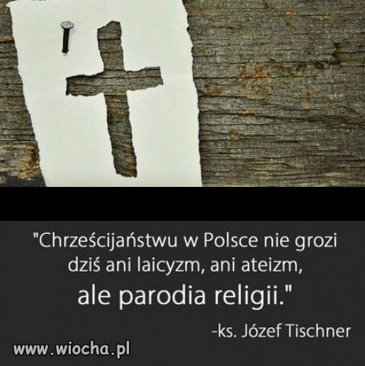 Teraz religia i polityka, opiera się na bogu Mamonie!